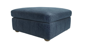 Tiffany Medium Square Footstool in Pumice House Basket Weave