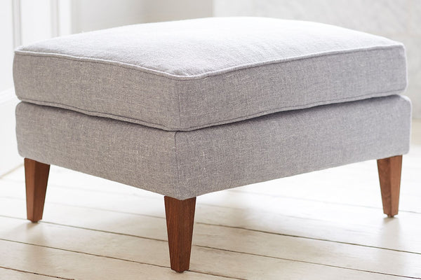 Iggy Medium Rectangular Footstool in Pumice House Basket Weave