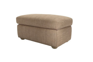 Tiffany Slim Medium Rectangular Footstool in Pumice House Basket Weave