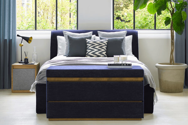 Hardy Bedside Chest of Drawers in Pumice House Basket Weave