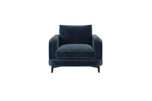 Boston Curved Arm Armchair in Pumice House Basket Weave