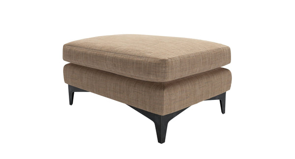 Lars Medium Rectangular Footstool in Pumice House Basket Weave