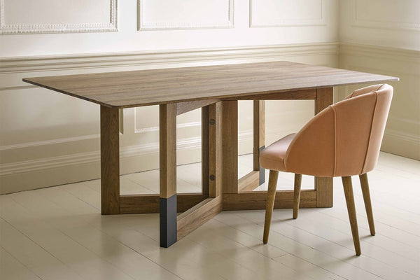 Memphis Dining Table with Metal Detail