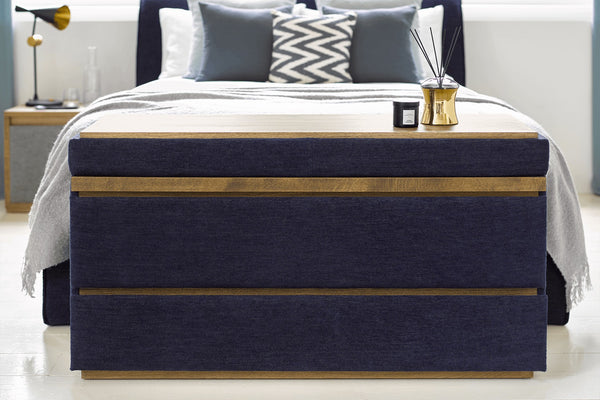 Hardy Bedside Chest of Drawers in Pumice House Basket Weave