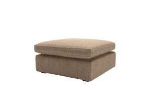 Long Island Slim Medium Rectangular Footstool in Pumice House Basket Weave