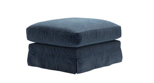 Otto Large Rectangular Footstool in Pumice House Basket Weave