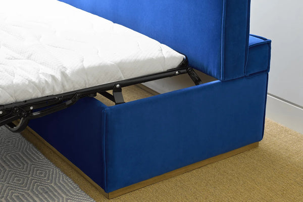 Jack in a Box Double Bed in Box in Green Velvet