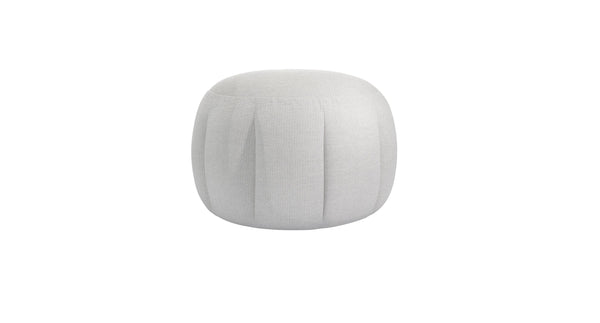 Harper Round Footstool in Pumice House Basket Weave