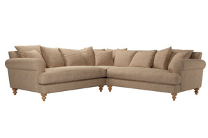 Teddy Medium Corner Sofa in Pumice House Basket Weave