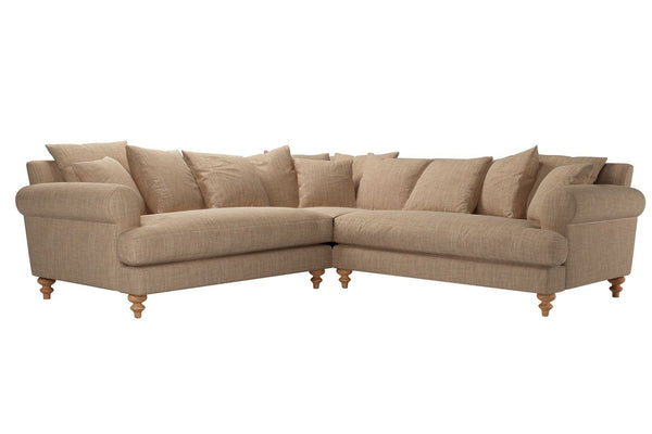 Teddy Medium Corner Sofa in Pumice House Basket Weave