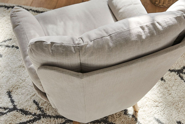 Ellora Armchair in Pumice House Basket Weave