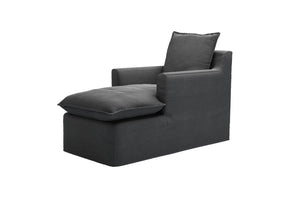 Anders Chaise Armchair in Pumice House Basket Weave