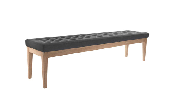 Buttons Bench in Pumice House Basket Weave