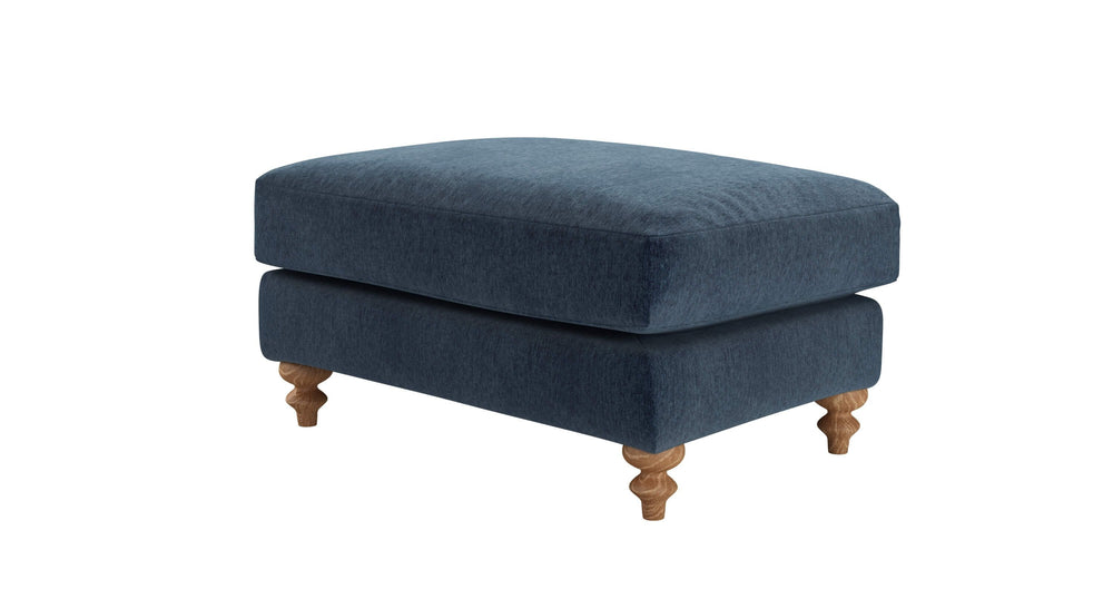 Teddy Large Rectangular Footstool in Pumice House Basket Weave