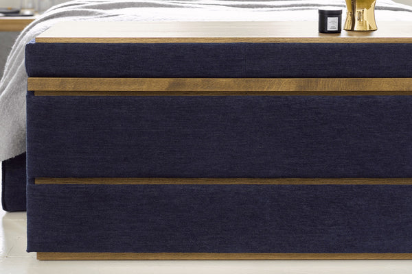 Hardy Bedside Chest of Drawers in Pumice House Basket Weave