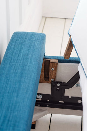 Henry Single Bed in Box in Pumice House Basket Weave