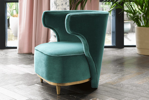 Edie Armchair in Pumice House Basket Weave