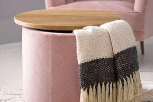 Ringo Storage Drum in Pumice House Basket Weave