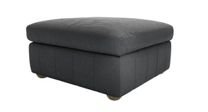 Tiffany Medium Square Footstool in Pumice House Basket Weave