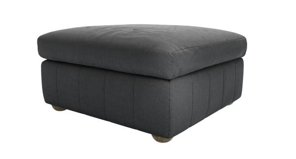 Tiffany Medium Square Footstool in Pumice House Basket Weave