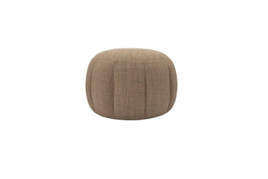 Harper Round Footstool in Pumice House Basket Weave