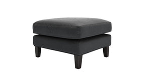Izzy Medium Rectangular Footstool in Neptune Smart Velvet