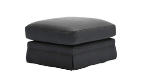 Otto Large Rectangular Footstool in Pumice House Basket Weave