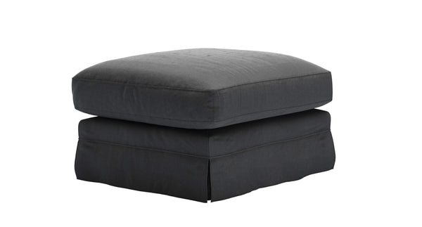 Otto Large Rectangular Footstool in Pumice House Basket Weave