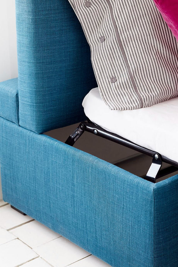 Henry Single Bed in Box in Pumice House Basket Weave