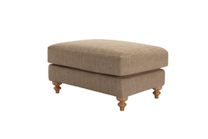 Teddy Large Rectangular Footstool in Pumice House Basket Weave