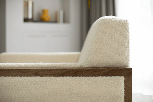 Chester Armchair in Alabaster Brushed Linen Cotton