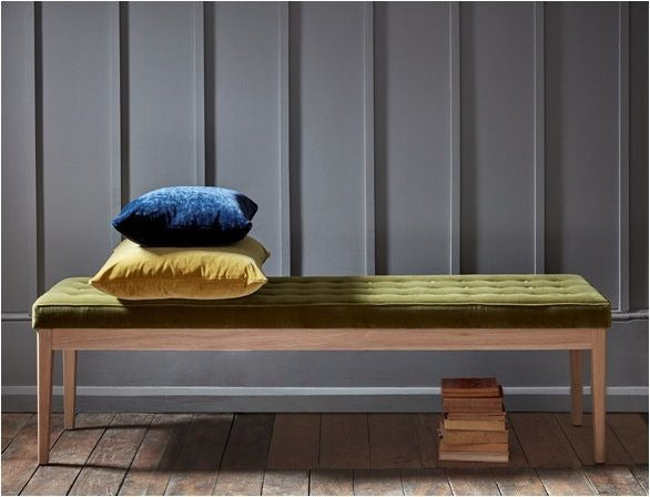 Buttons Bench in Pumice House Basket Weave