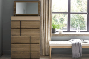 Sorrento Five Drawer Chest of Drawers in Pumice House Basket Weave