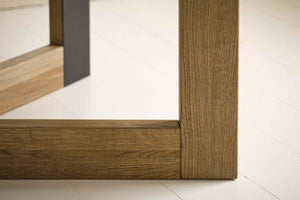 Memphis Dining Table with Metal Detail