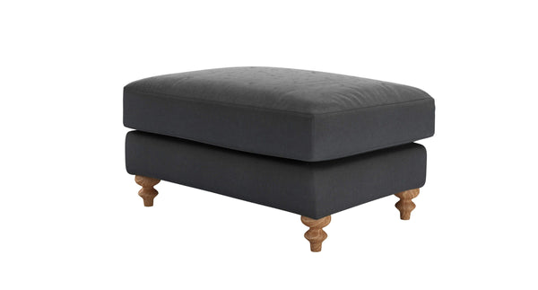 Teddy Large Rectangular Footstool in Pumice House Basket Weave