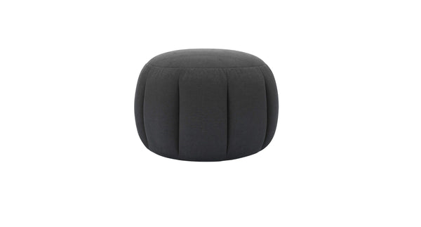 Harper Round Footstool in Pumice House Basket Weave