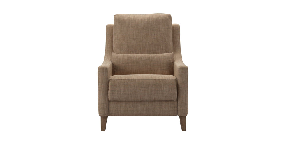 High Back Iggy Recliner Armchair in Pumice House Basket Weave