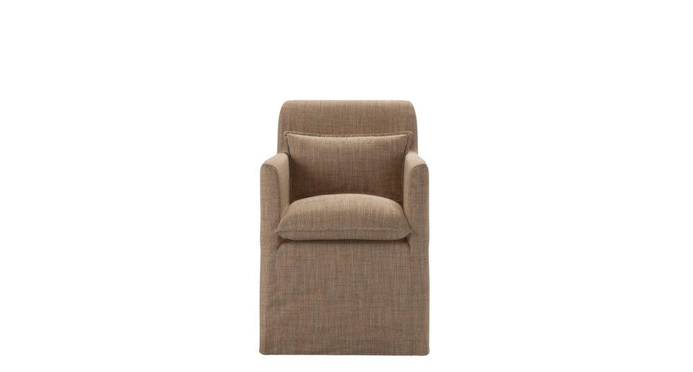 Anders Dining Chair with Arms in Pumice House Basket Weave