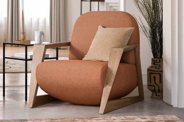 Hockney Armchair in Pumice House Basket Weave