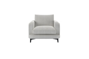 Boston Curved Arm Armchair in Pumice House Basket Weave