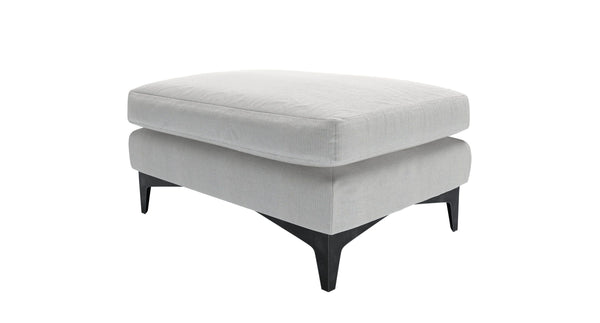 Lars Medium Rectangular Footstool in Pumice House Basket Weave