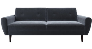 Jack 3 Seat Sofa Bed in Grey Velvet