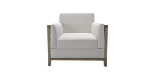 Chester Armchair in Alabaster Brushed Linen Cotton