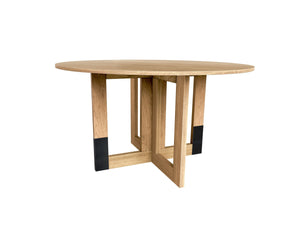Memphis Dining Table with Metal Detail