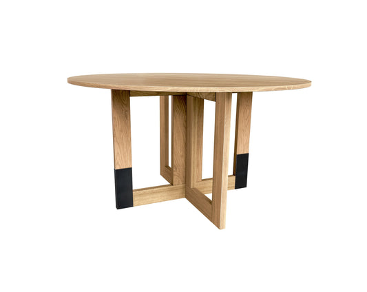 Memphis Dining Table with Metal Detail