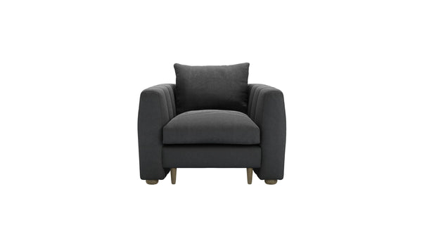 Tiffany Slim Armchair in Pumice House Basket Weave