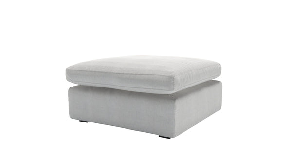 Long Island Slim Medium Rectangular Footstool in Pumice House Basket Weave