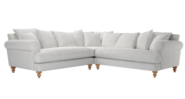 Teddy Medium Corner Sofa in Pumice House Basket Weave