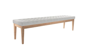 Buttons Bench in Pumice House Basket Weave