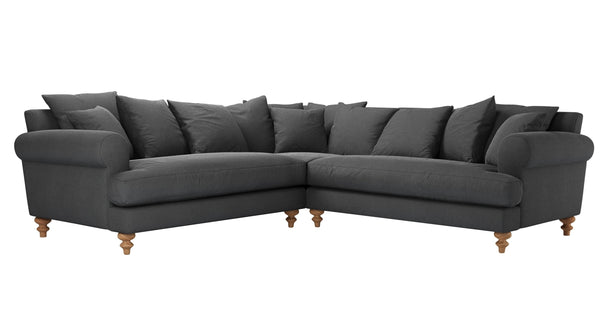 Teddy Medium Corner Sofa in Pumice House Basket Weave